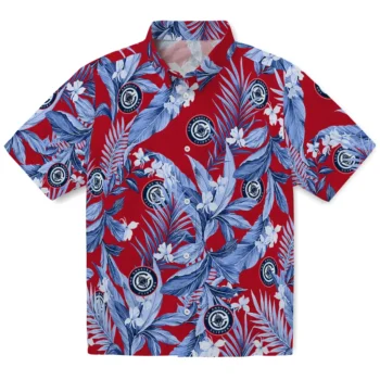 los angeles clippers palm leaves red hawaiian shirts best selling
