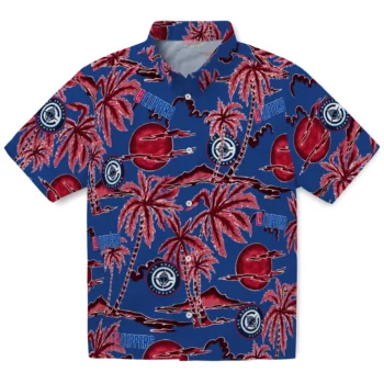 los angeles clippers palm sunset hawaiian shirts best selling