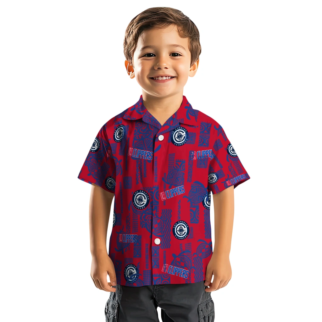 Los Angeles Clippers Hawaiian Shirt - Turtle Lines los angeles clippers turtle lines red hawaiian shirts top rated