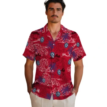 los angeles clippers wave palm red hawaiian shirts fashion forward