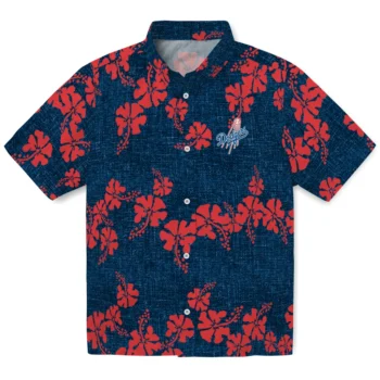 los angeles dodgers hibiscus petals blue hawaiian shirts best selling