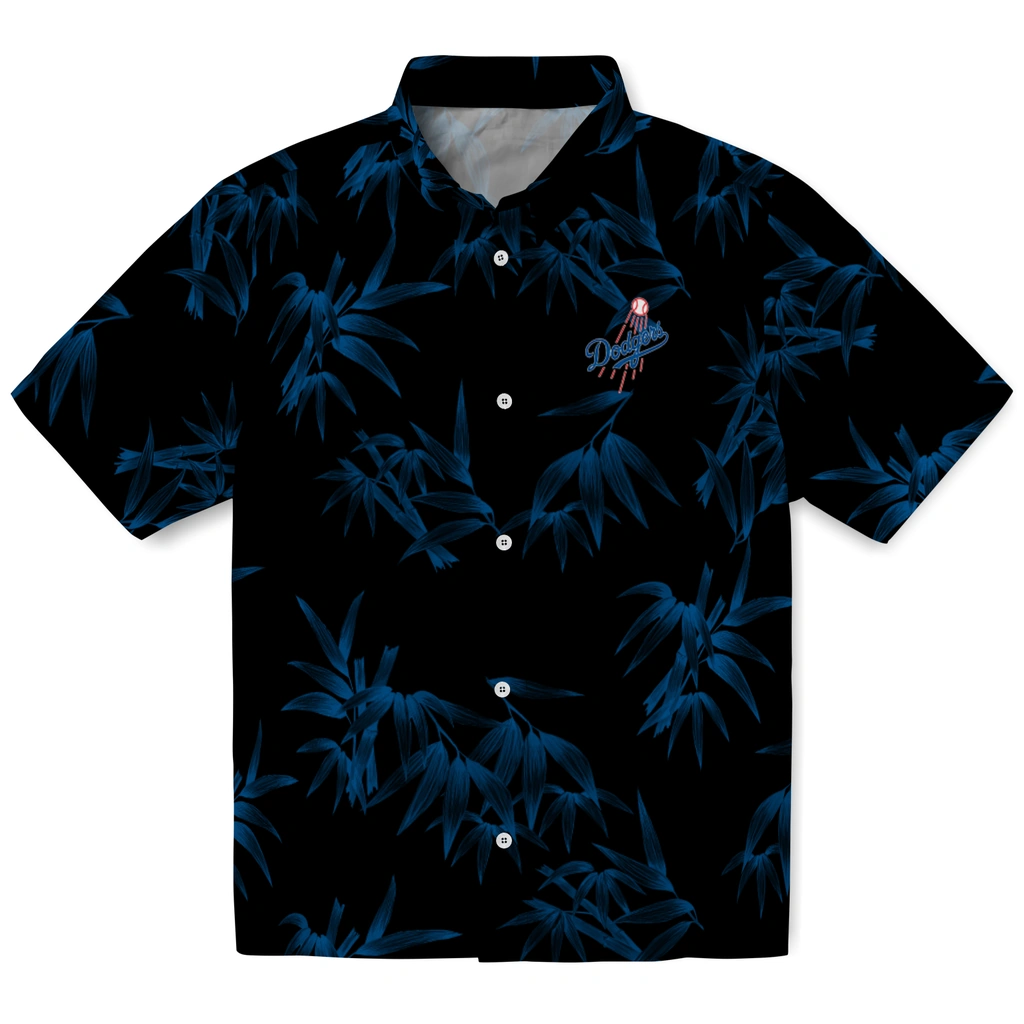 Los Angeles Dodgers Hawaiian Shirt - Bamboo Branches los angeles dodgers bamboo branches blue black hawaiian shirts best selling