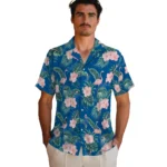Los Angeles Dodgers Hawaiian Shirt – Flamingo and Hibiscus