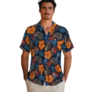 los angeles dodgers hibiscus foliage hawaiian shirts fashion forward