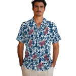 Los Angeles Dodgers Hawaiian Shirt – Hibiscus Motif