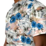 Los Angeles Dodgers Hawaiian Shirt – Hibiscus Seaside