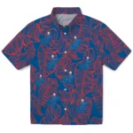 Los Angeles Dodgers Hawaiian Shirt – Leaf Outline