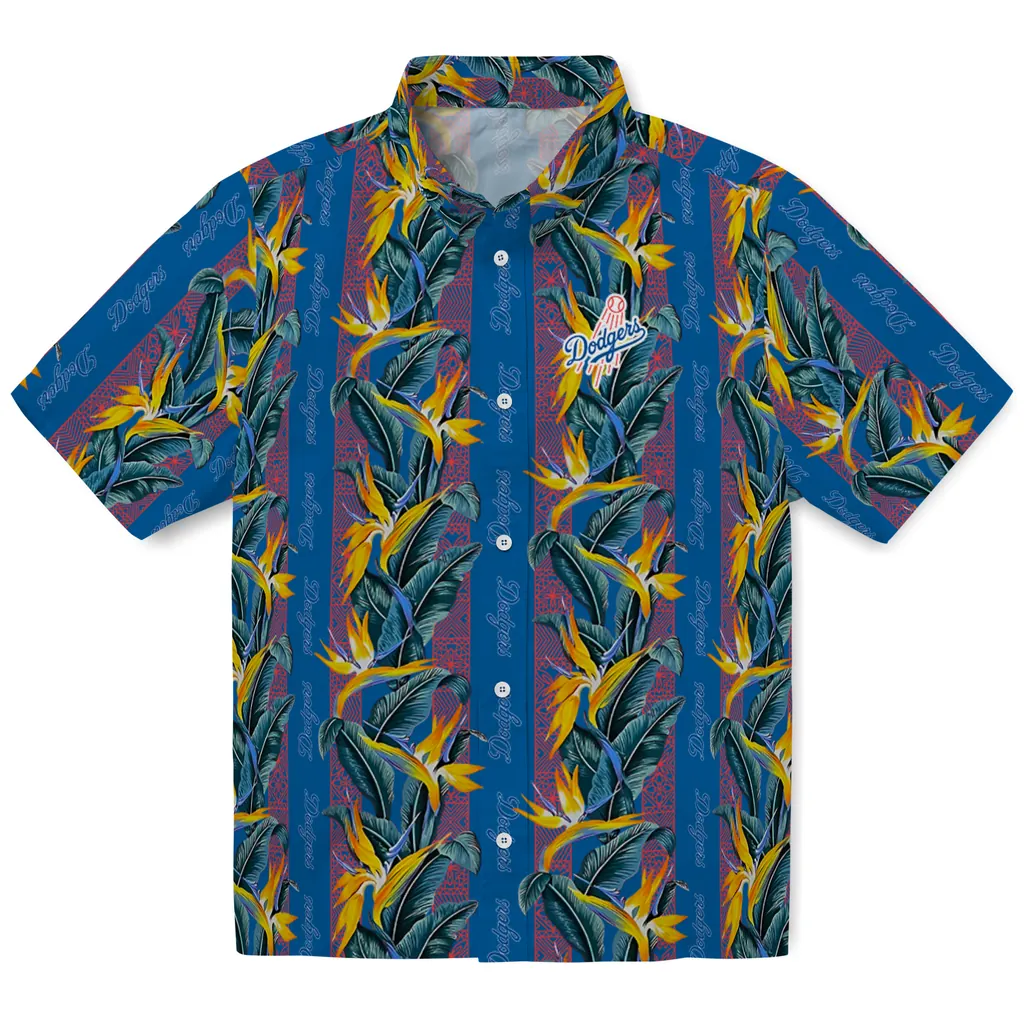 Los Angeles Dodgers Hawaiian Shirt - Paradise Vines los angeles dodgers paradise vines blue hawaiian shirts best selling