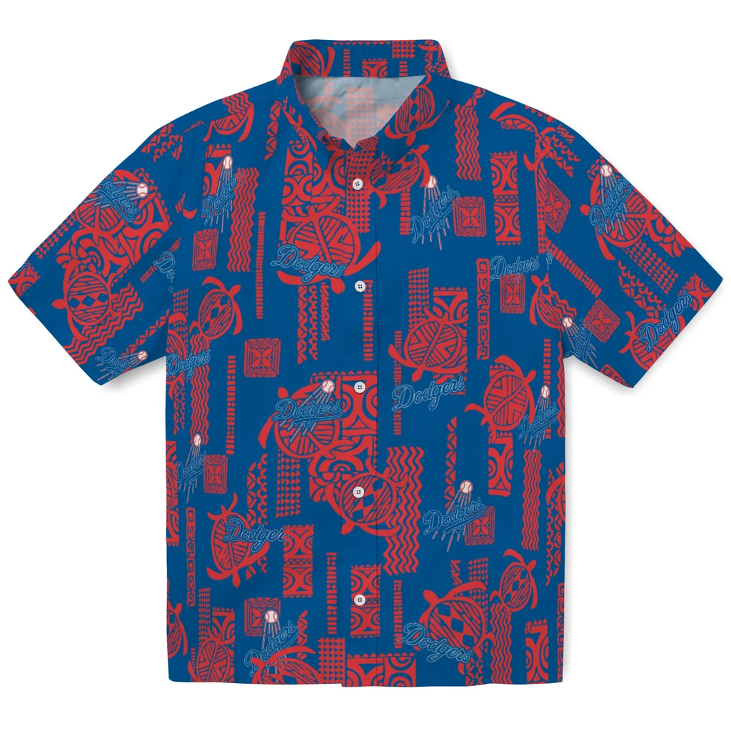 Los Angeles Dodgers Hawaiian Shirt - Turtle Lines los angeles dodgers turtle lines blue hawaiian shirts best selling