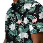 Los Angeles Kings Hawaiian Shirt – Flamingo and Hibiscus
