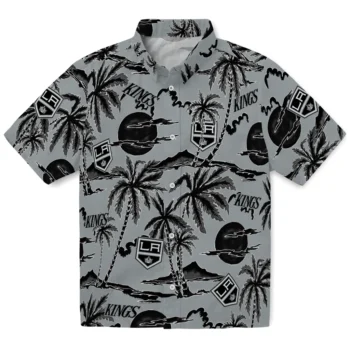 los angeles kings palm sunset hawaiian shirts best selling