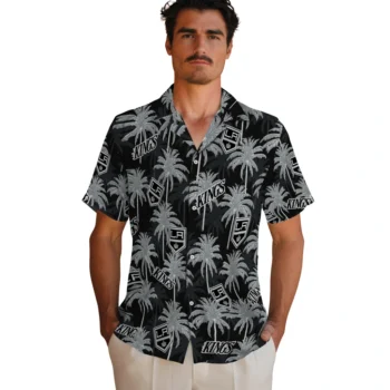 los angeles kings palm grove black hawaiian shirts fashion forward