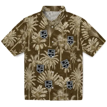 los angeles kings palm shadows black hawaiian shirts best selling