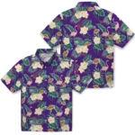 Los Angeles Lakers Hawaiian Shirt – Flamingo and Hibiscus