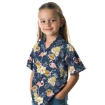 Los Angeles Lakers Hawaiian Shirt – Flamingo Hibiscus