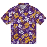 Los Angeles Lakers Hawaiian Shirt – Hibiscus Flower Design