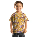 Los Angeles Lakers Hawaiian Shirt – Hibiscus Overlay