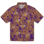 Los Angeles Lakers Hawaiian Shirt – Leaf Outline