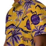 Los Angeles Lakers Hawaiian Shirt – Palm Sunset