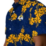 Los Angeles Rams Hawaiian Shirt – 50th State Flower