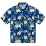 Los Angeles Rams Hawaiian Shirt – Flamingo and Hibiscus