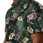 Los Angeles Rams Hawaiian Shirt – Hibiscus Leaves Pattern