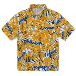Los Angeles Rams Hawaiian Shirt – Hibiscus Overlay