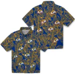 Los Angeles Rams Hawaiian Shirt – Leaf Outline
