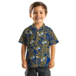 Los Angeles Rams Hawaiian Shirt – Leaf Outline