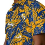 Los Angeles Rams Hawaiian Shirt – Monstera Layer