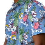 Los Angeles Rams Hawaiian Shirt – Pineapple Bouquet