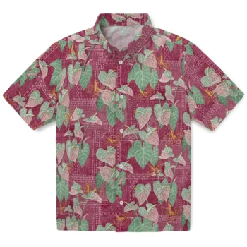 louisiana monroe warhawks anthurium overlay red hawaiian shirts best selling