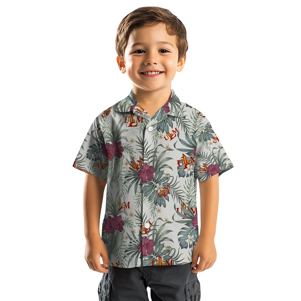 Louisiana-Monroe Warhawks Hawaiian Shirt - Hibiscus Designs louisiana monroe warhawks hibiscus designs beige hawaiian shirts top rated
