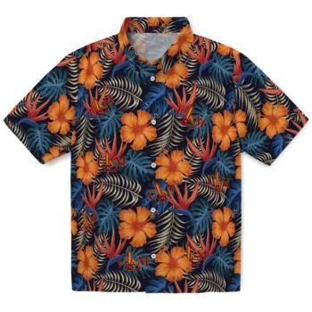 louisiana monroe warhawks hibiscus foliage hawaiian shirts best selling