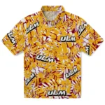 Louisiana-Monroe Warhawks Hawaiian Shirt – Hibiscus Overlay