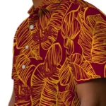 Louisiana-Monroe Warhawks Hawaiian Shirt – Leaf Outline