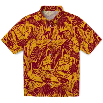 louisiana monroe warhawks monstera layer red hawaiian shirts best selling