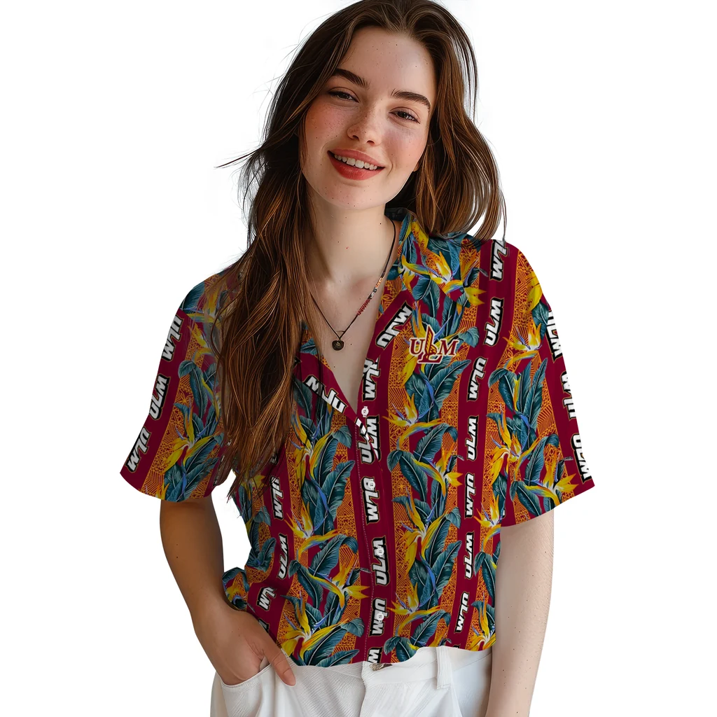 Louisiana-Monroe Warhawks Hawaiian Shirt - Paradise Vines louisiana monroe warhawks paradise vines red hawaiian shirts latest model