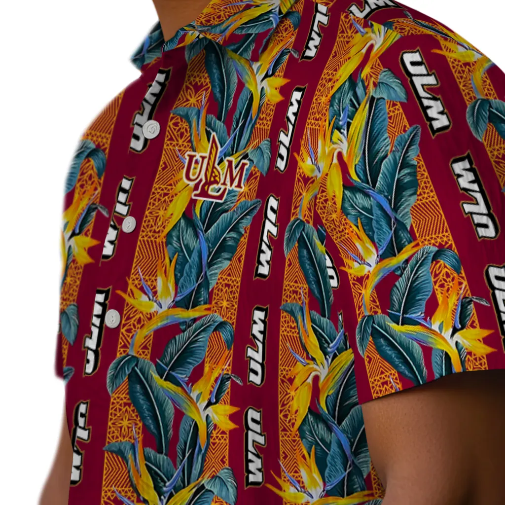 Louisiana-Monroe Warhawks Hawaiian Shirt - Paradise Vines louisiana monroe warhawks paradise vines red hawaiian shirts trendy