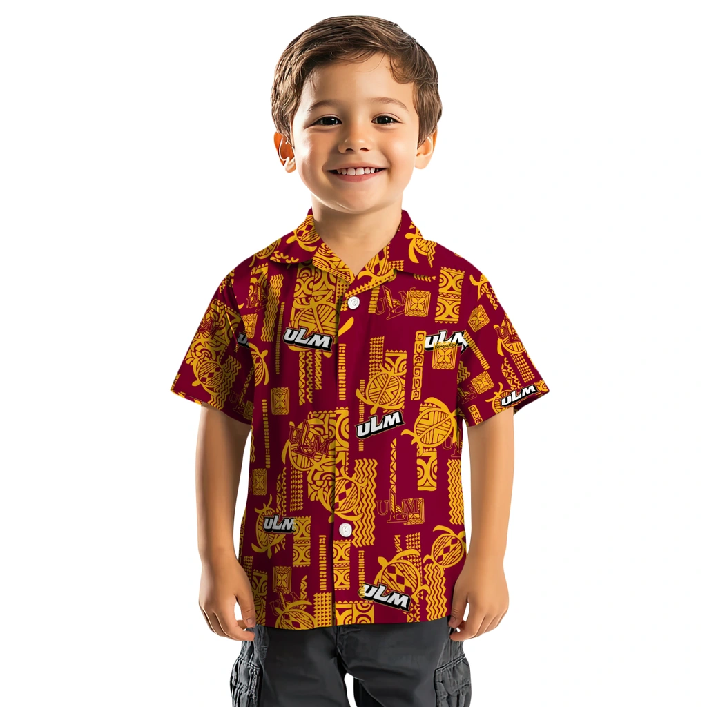 Louisiana-Monroe Warhawks Hawaiian Shirt - Turtle Lines louisiana monroe warhawks turtle lines red hawaiian shirts top rated