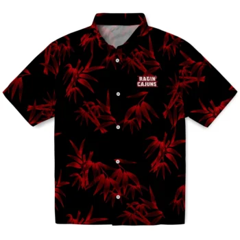 louisiana ragin cajuns bamboo branches red black hawaiian shirts best selling