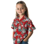 Louisiana Ragin’ Cajuns Hawaiian Shirt – Flamingo and Hibiscus