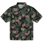 Louisiana Ragin’ Cajuns Hawaiian Shirt – Hibiscus Leaves Pattern