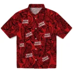 Louisiana Ragin’ Cajuns Hawaiian Shirt – Leaf Outline
