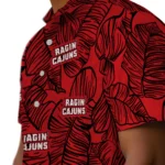 Louisiana Ragin’ Cajuns Hawaiian Shirt – Leaf Outline