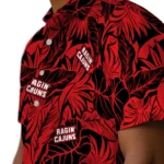 Louisiana Ragin’ Cajuns Hawaiian Shirt – Monstera Layer