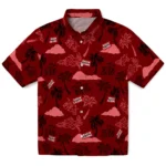 Louisiana Ragin’ Cajuns Hawaiian Shirt – Palm And Clouds