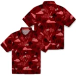 Louisiana Ragin’ Cajuns Hawaiian Shirt – Palm And Clouds