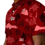 Louisiana Ragin’ Cajuns Hawaiian Shirt – Palm And Clouds
