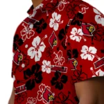 Louisville Cardinals Hawaiian Shirt – Hibiscus Flower Design